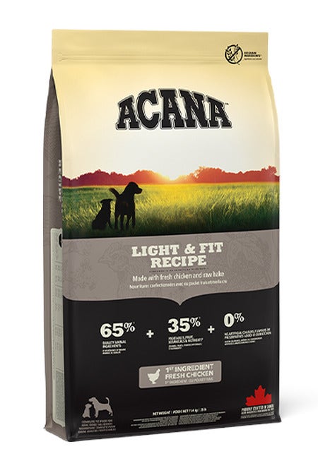 Acana Cane Light & Fit Recipe Crocchette Sacco 11,4 Kg-1