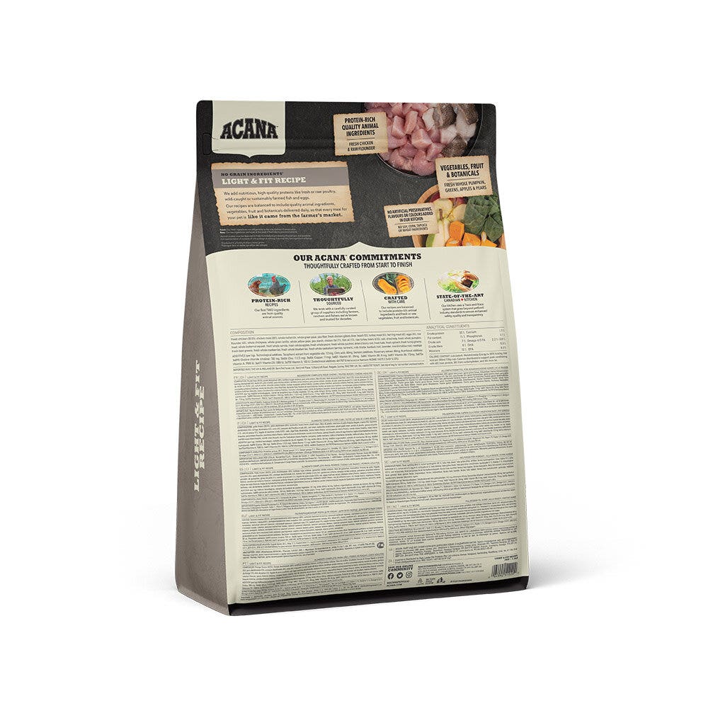Acana Cane Light & Fit Crocchette Pollame e Passera del Pacifico Sacco 2Kg-8