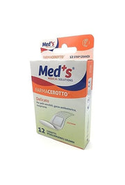 Med's Cerotto Strips Delicato Tessuto Non Tessuto 12 Pezzi -1