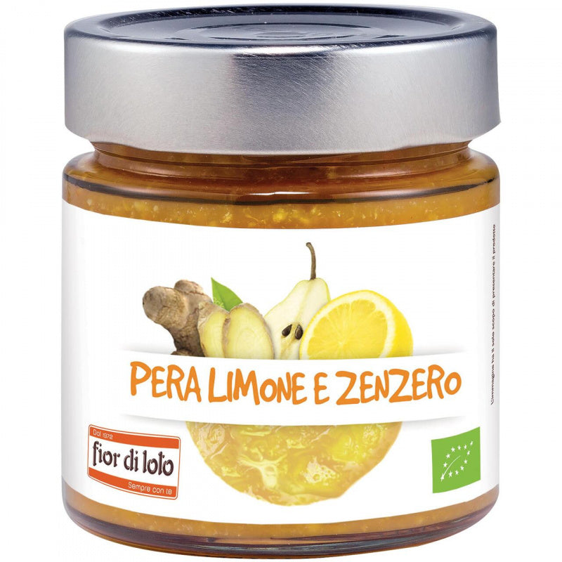 Fior Di Loto Composta Pera, Limone e Zenzero Bio