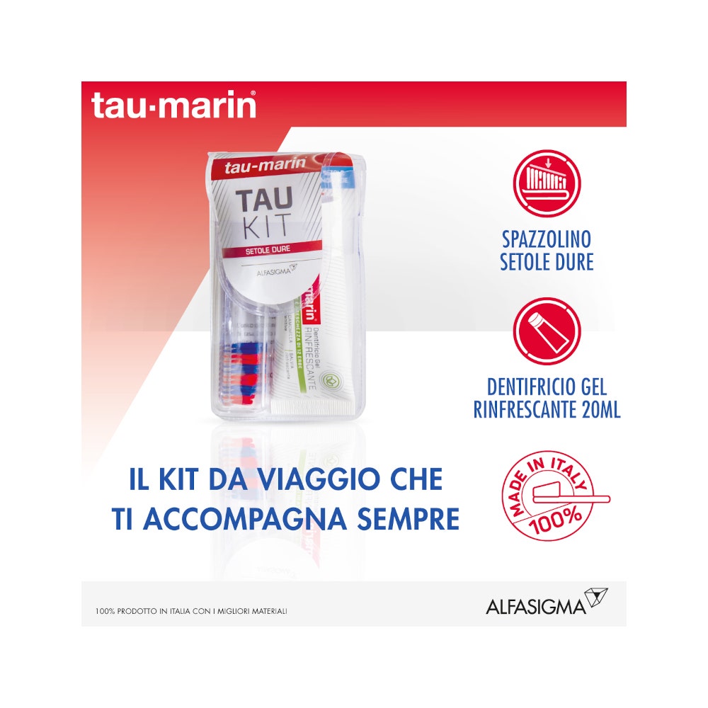 Taumarin Tau-Kit Spazzolino Duro + Dentifricio 20ml-5