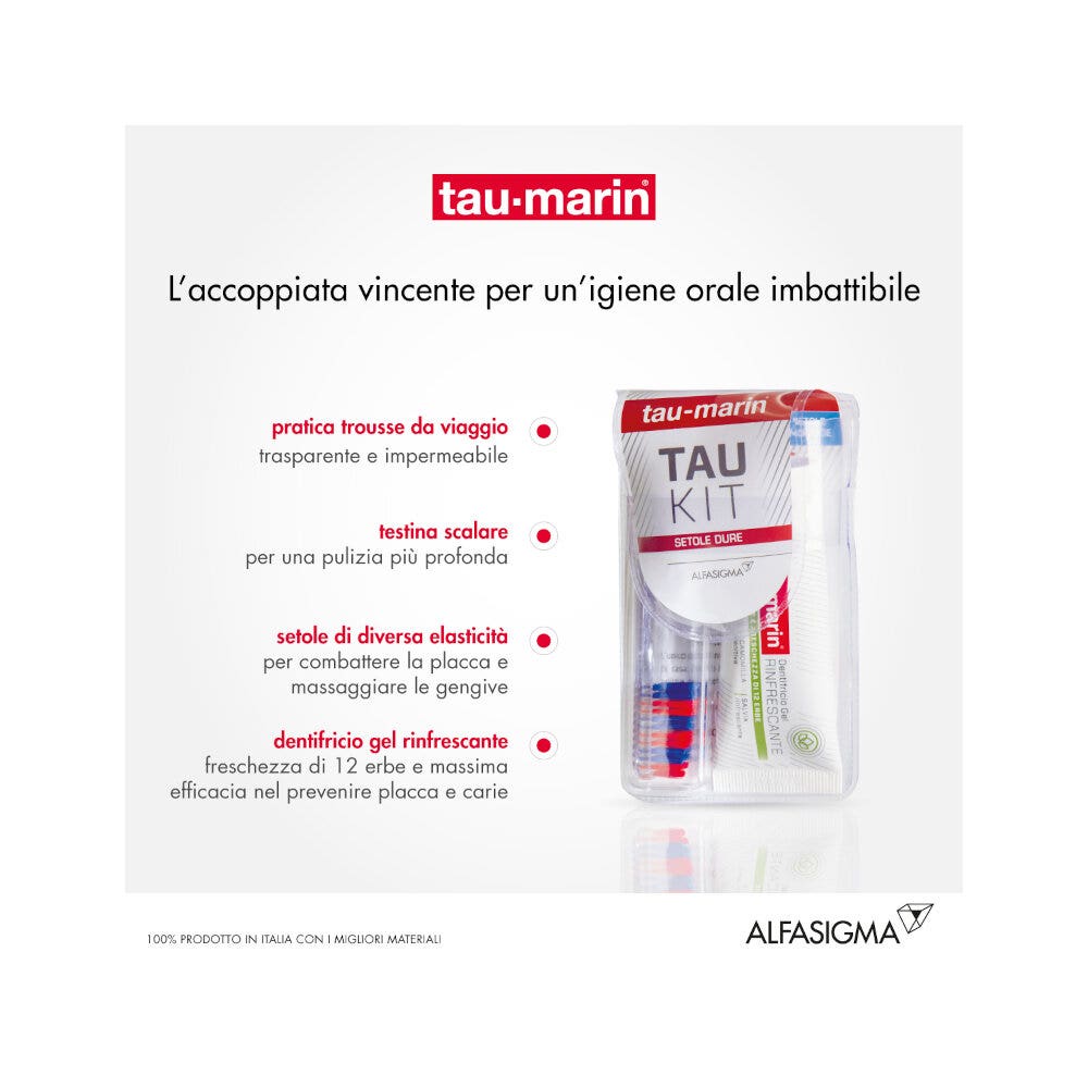 Taumarin Tau-Kit Spazzolino Duro + Dentifricio 20ml-10
