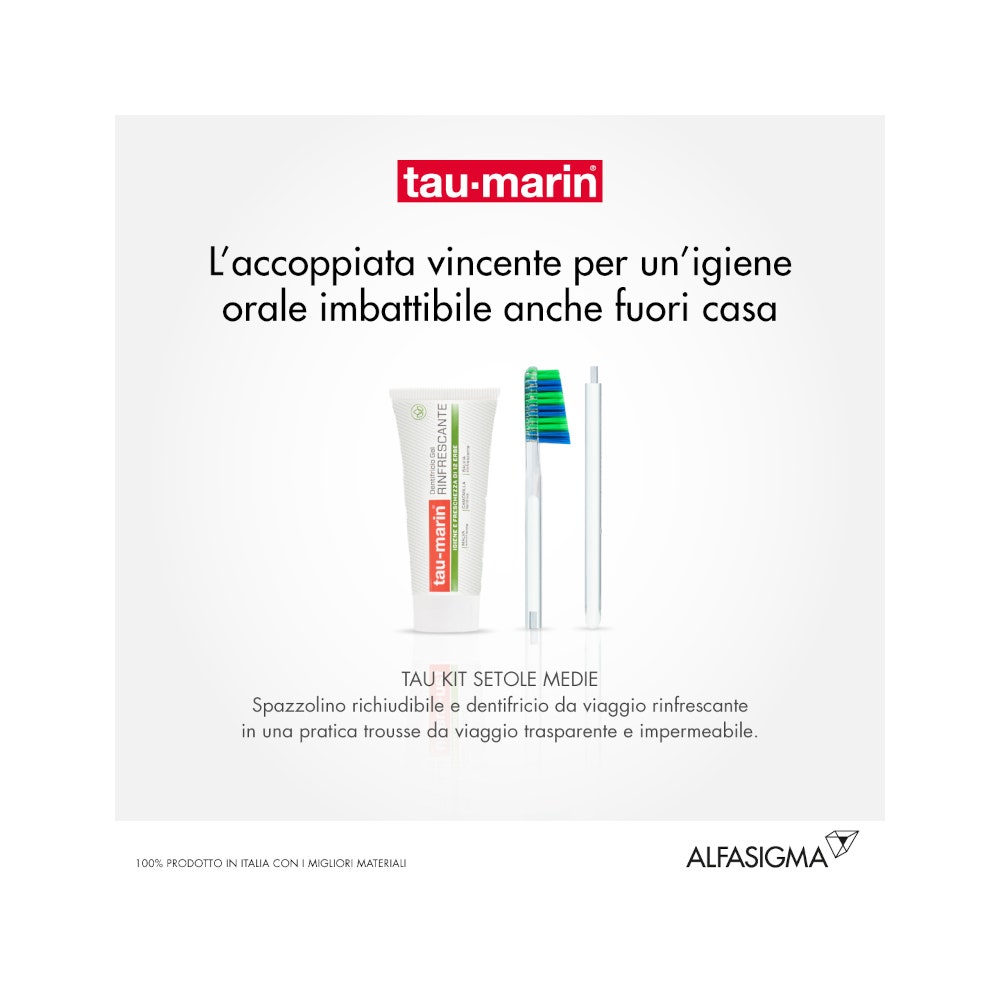 Taumarin Tau Kit Spazzolino Medio + Dentifricio 20ml-8