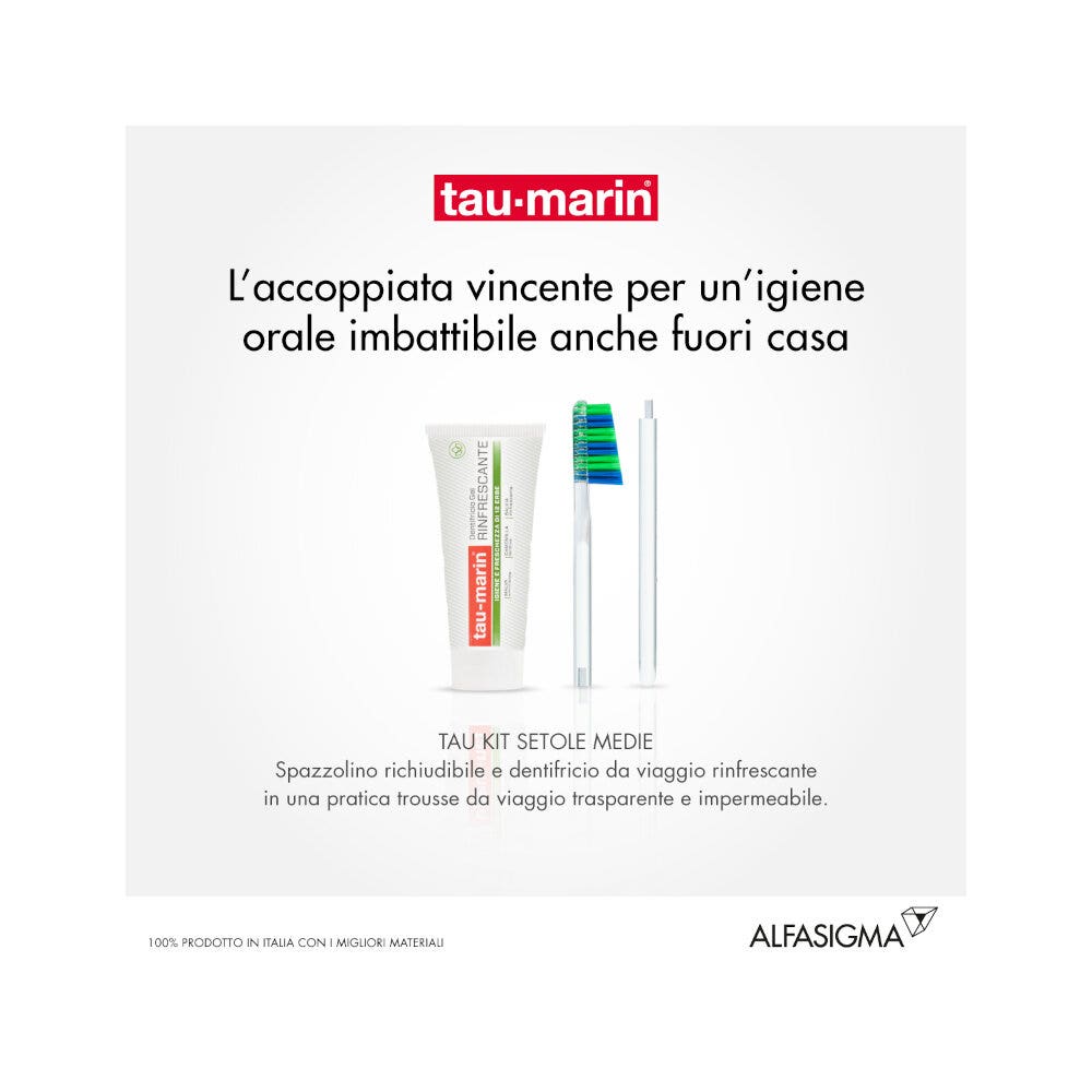 Taumarin Tau Kit Spazzolino Medio + Dentifricio 20ml-11