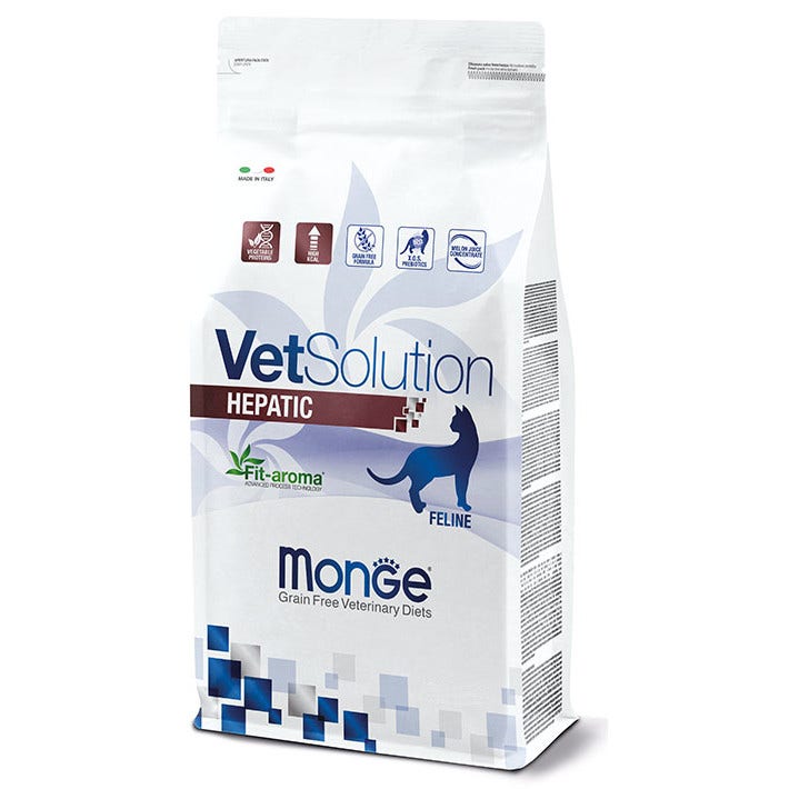 Monge VetSolution Hepatic Linea Veterinaria Cibo Secco Gatti 400g-2