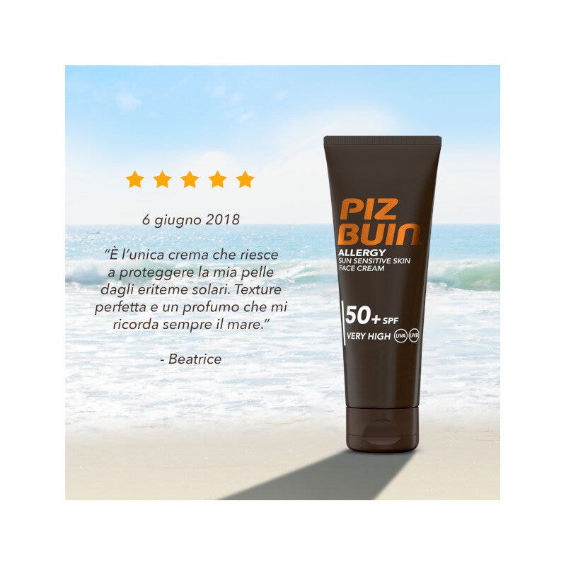 Piz Buin Crema Viso Protettiva SPF 50+ Molto Alta 50ml-7
