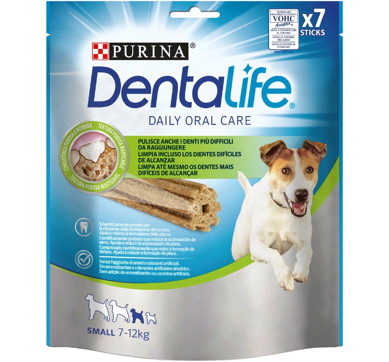 Purina Dentalife Snack Daily Oral Care Per Cani 7 - 12kg Taglia Small 7 Stick-1