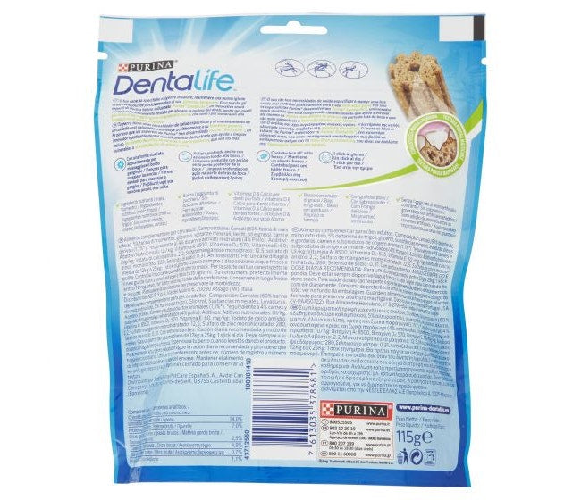 Purina Dentalife Snack Daily Oral Care Per Cani 12 - 25kg Taglia Medium 5 Stick-3