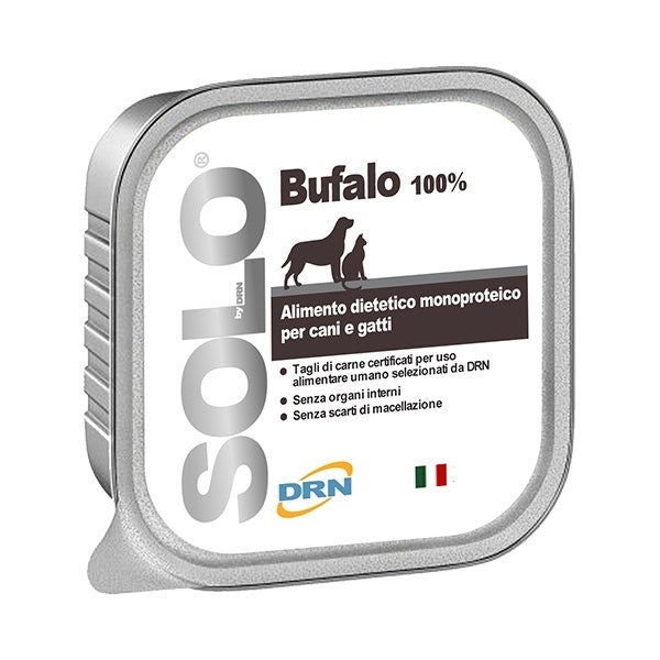 Drn Solo Bufalo Alimento Dietetico Monoproteico Umido Per Cani/Gatti 100g-2