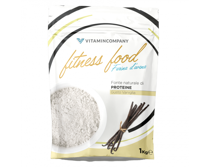 Vitamincompany Farina D'Avena Aromatizzata Vaniglia 1Kg-2