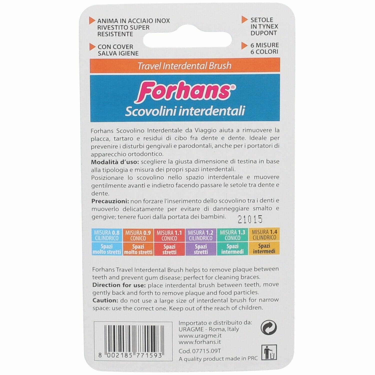 Forhans Scovolino Viaggio 0.9 5 Pezzi-2