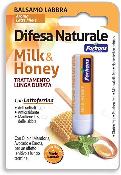 Forhans Balsamo Labbra Difesa Naturale Milk&Honey -1