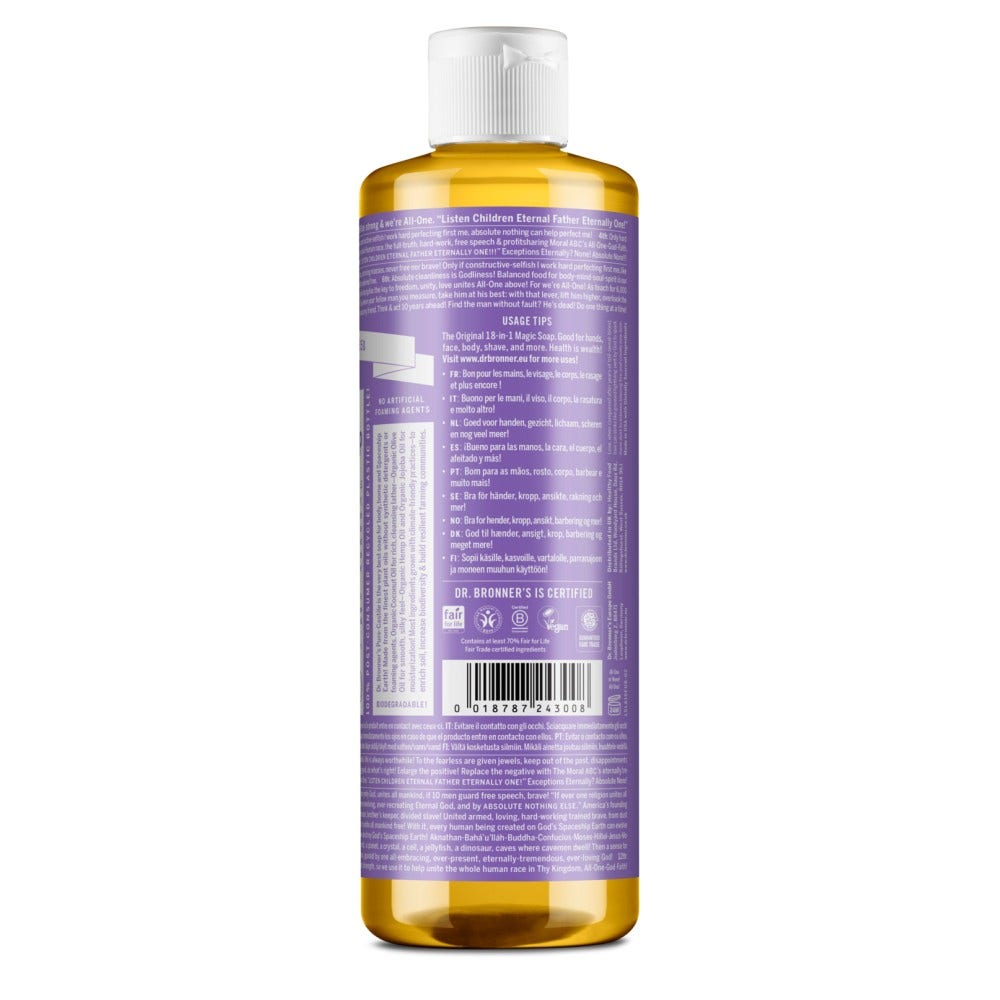Dr. Bronner's Sapone Liquido Bio 18 in 1 Lavanda 475ml-2