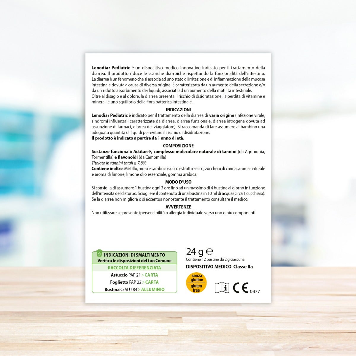 Aboca LenoDiar Pediatric 12 Bustine 2g-5