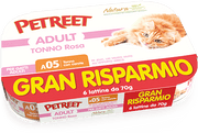 Petreet Tonno Rosa Con Carote Cibo Umido Gatto Adulto 6x70g-1