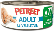 Petreet Vellutate Tonno Con Fagiolini Cibo Umido Gatto Adulto Barattolo 70g-1