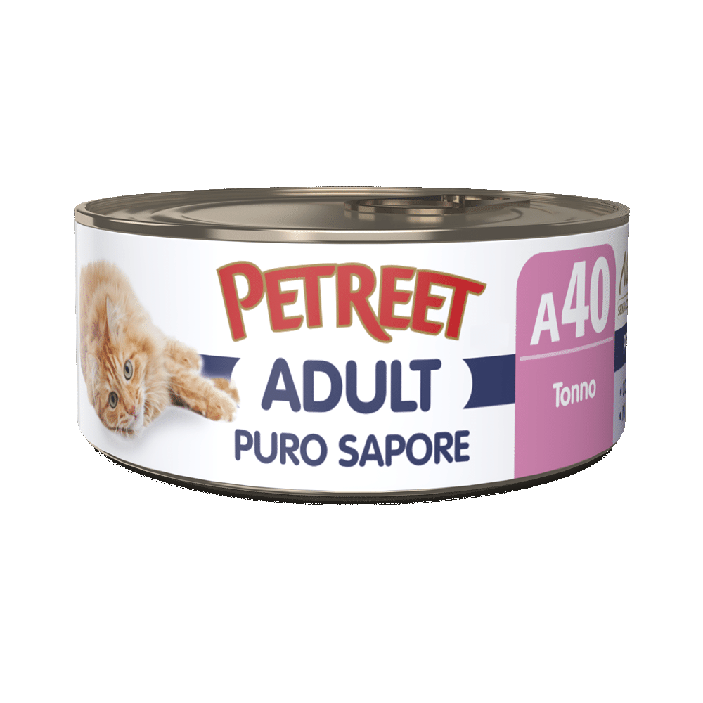 Petreet Adult Puro Sapore Tonno Per Gatti Lattina 70g-1
