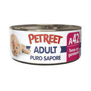 Petreet Adult Puro Sapore Tonno Con Gamberetti Per Gatti Lattina 70g-2