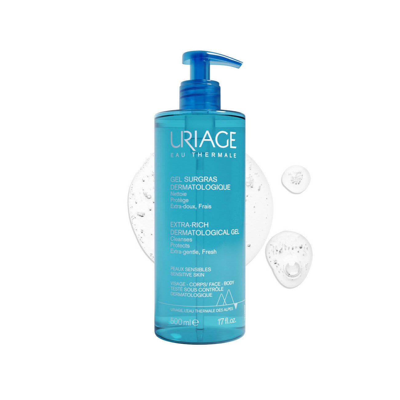Uriage Gel Detergente Dermatologico Extra-ricco 500ml-7