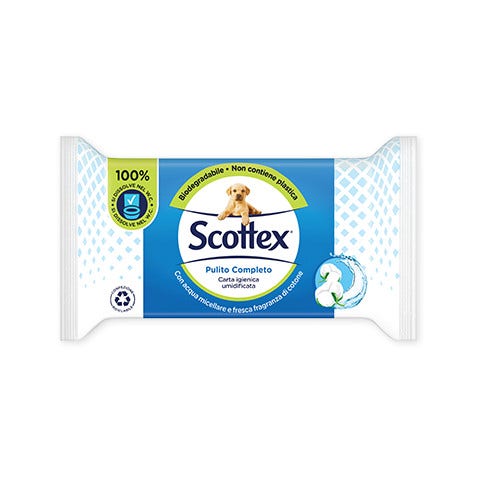 Scottex Carta Igienica Umidificata Pulito Completo 42 Pezzi-2