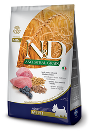 Farmina N&D Ancestral Grain Agnello E Mirtillo Cani Adulti Taglia Mini Sacco 2,5kg-1