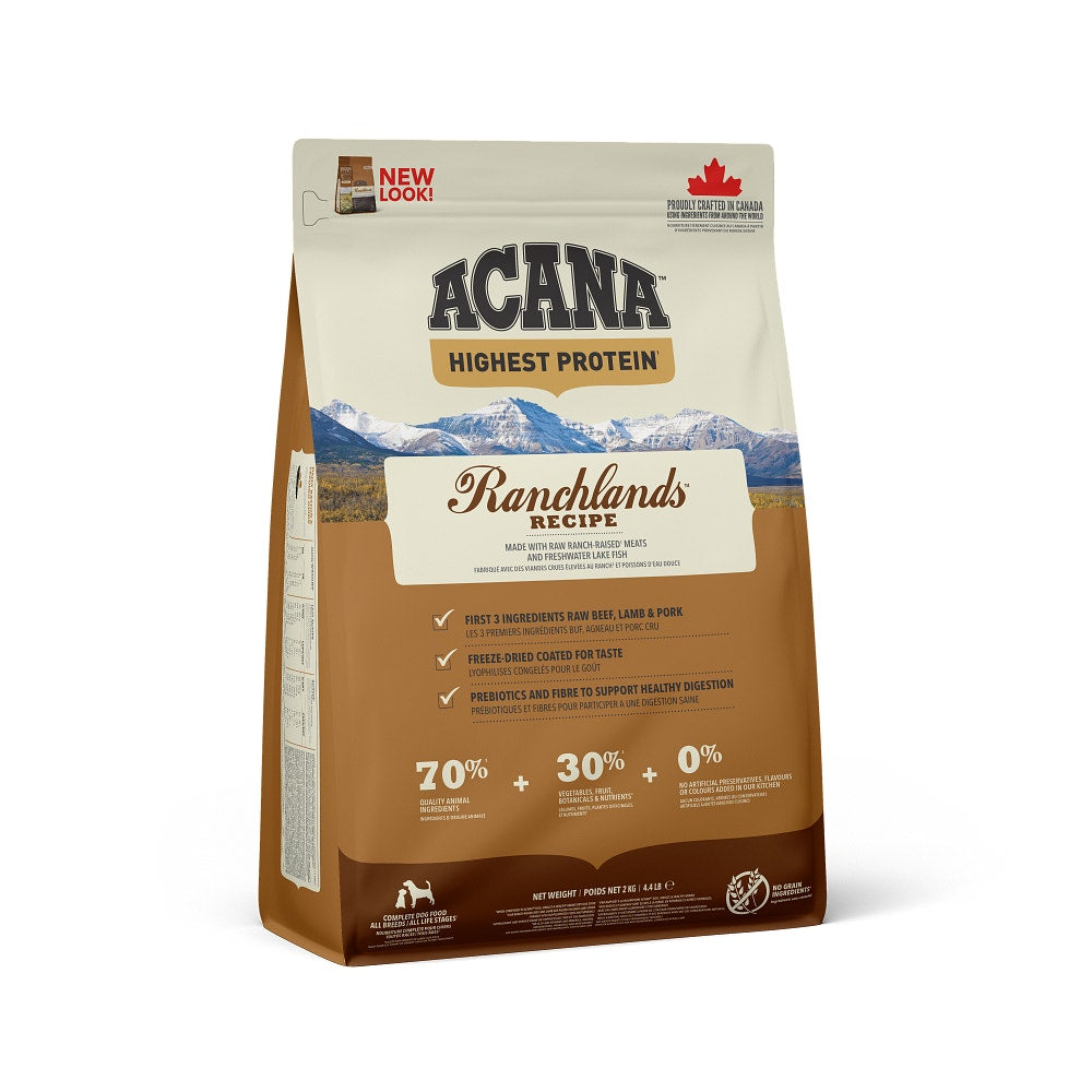 Acana Cane Ranchlands Highest Protein Crocchette Manzo e Agnello Sacco 2Kg-5