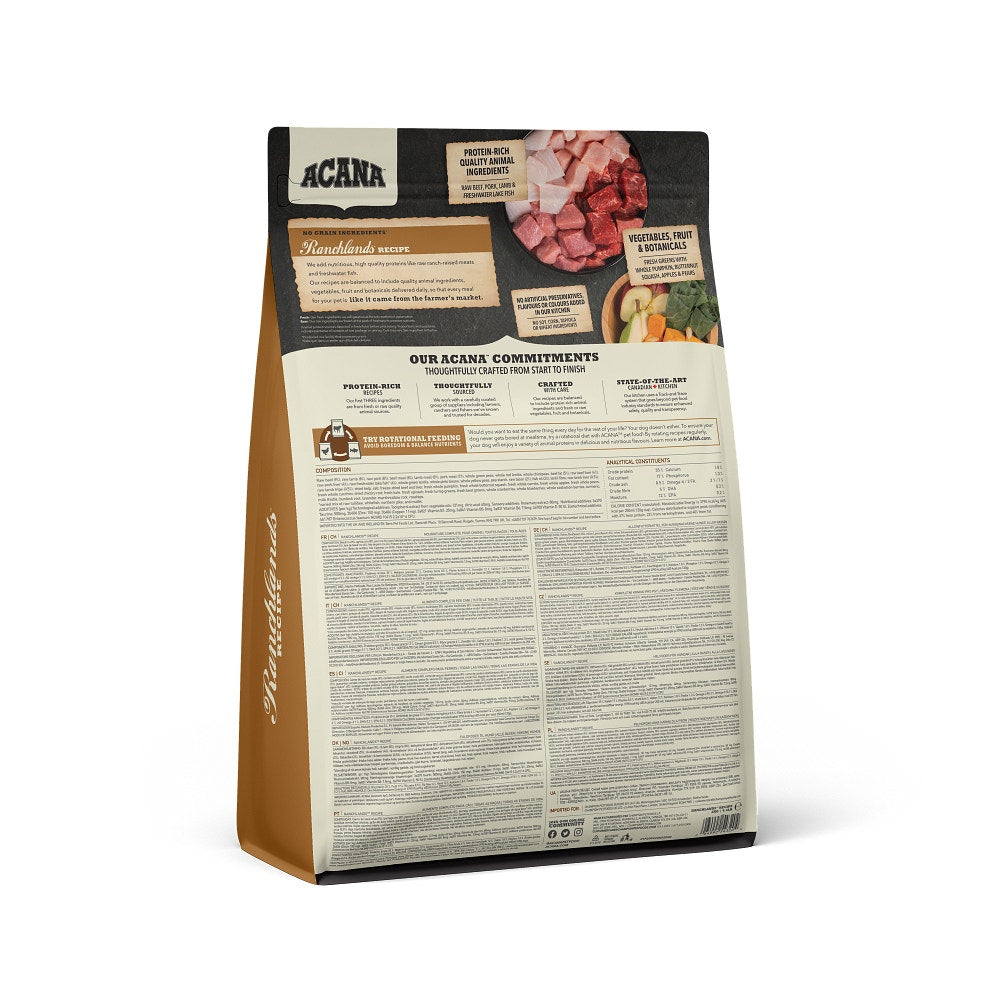 Acana Cane Ranchlands Highest Protein Crocchette Manzo e Agnello Sacco 2Kg-6