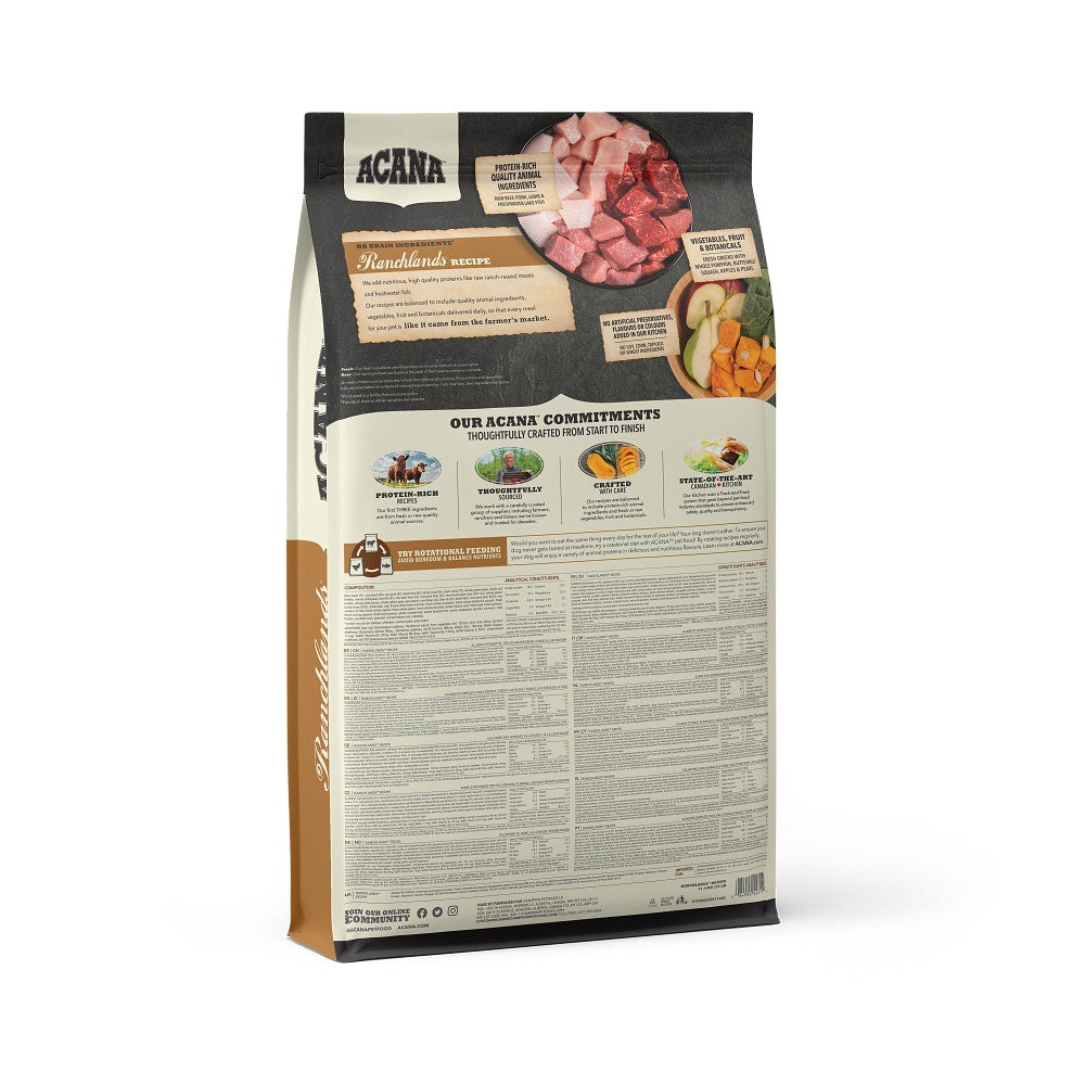 Acana Cane Ranchlands Highest Protein Crocchette Manzo e Agnello Sacco 11,4 Kg-2