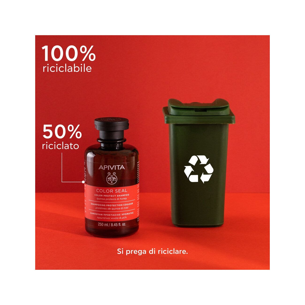 Apivita Shampoo Protezione Colore Girasole/Miele 250ml-5