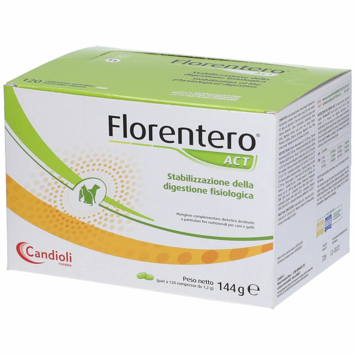 Florentero Act Mangime Complementare Cani/Gatti 120 Compresse-4