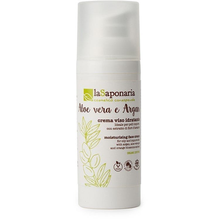 La Saponaria Crema Viso Idratante Aloe Vera E Argan 50ml-1
