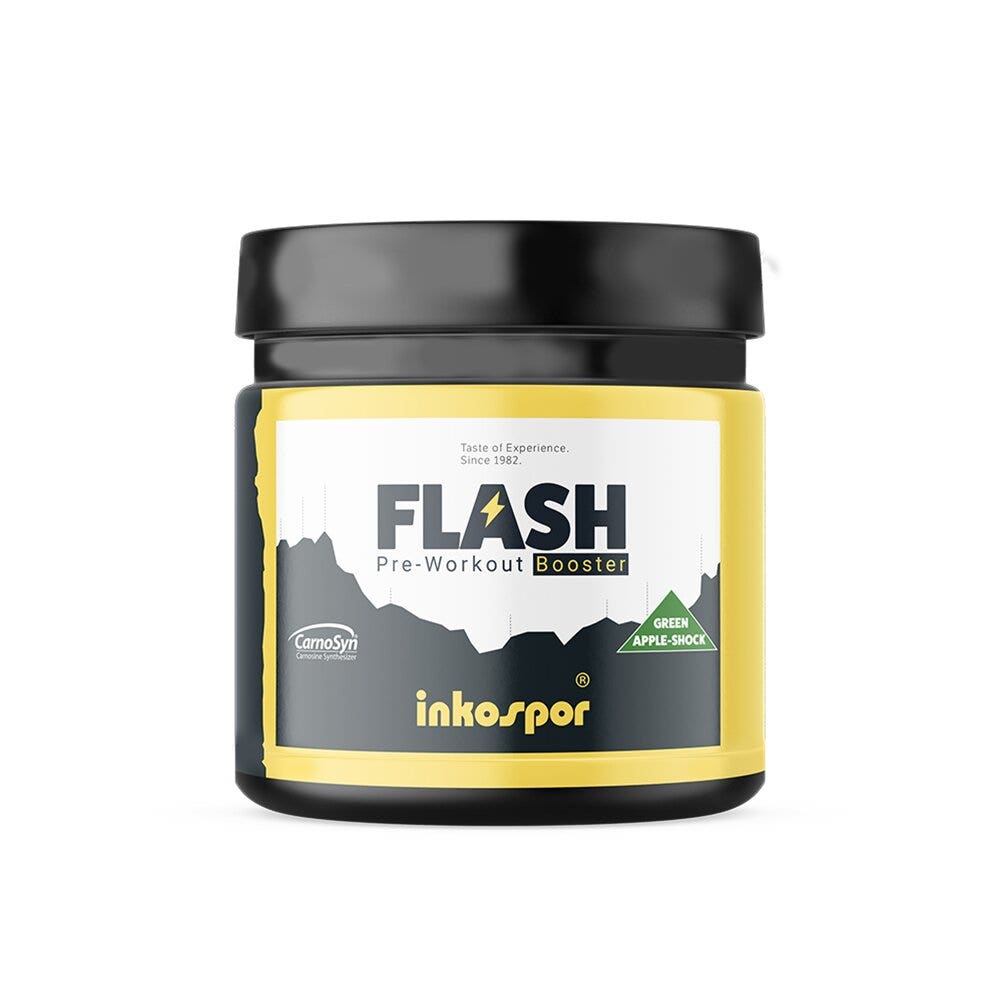 Inkospor Flash Pre-Workout Gusto Mela Verde 300g-1
