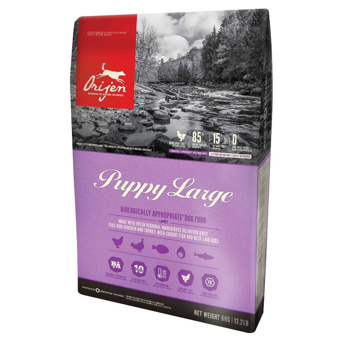 Orijen Puppy Large Crocchette Con Pollo E Tacchino Per Cani Cuccioli Taglia Grande Sacco 11,4kg-0