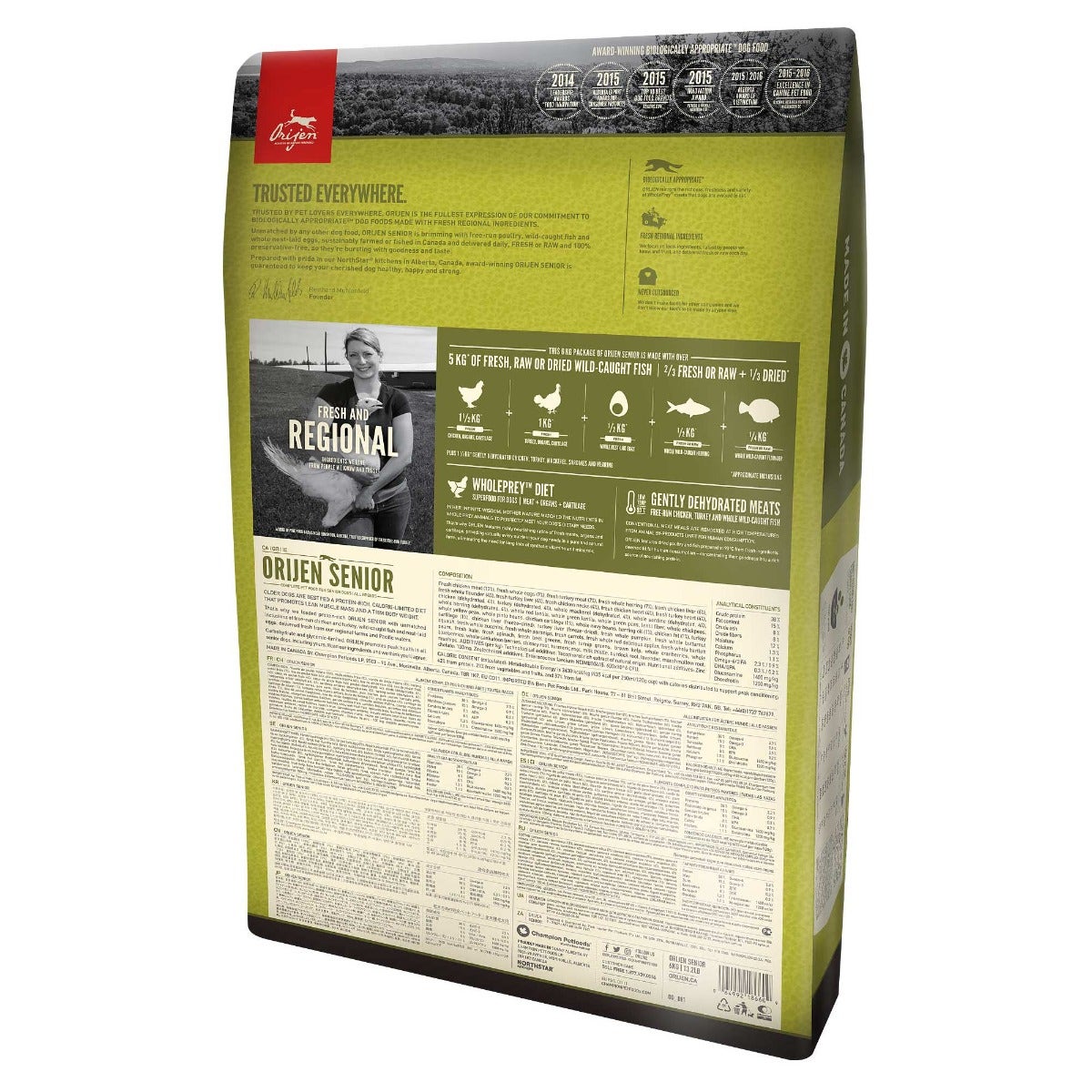 Orijen Senior Crocchette Con Pollo E Tacchino Per Cani Adulti E Anziani Sacco 2kg-1