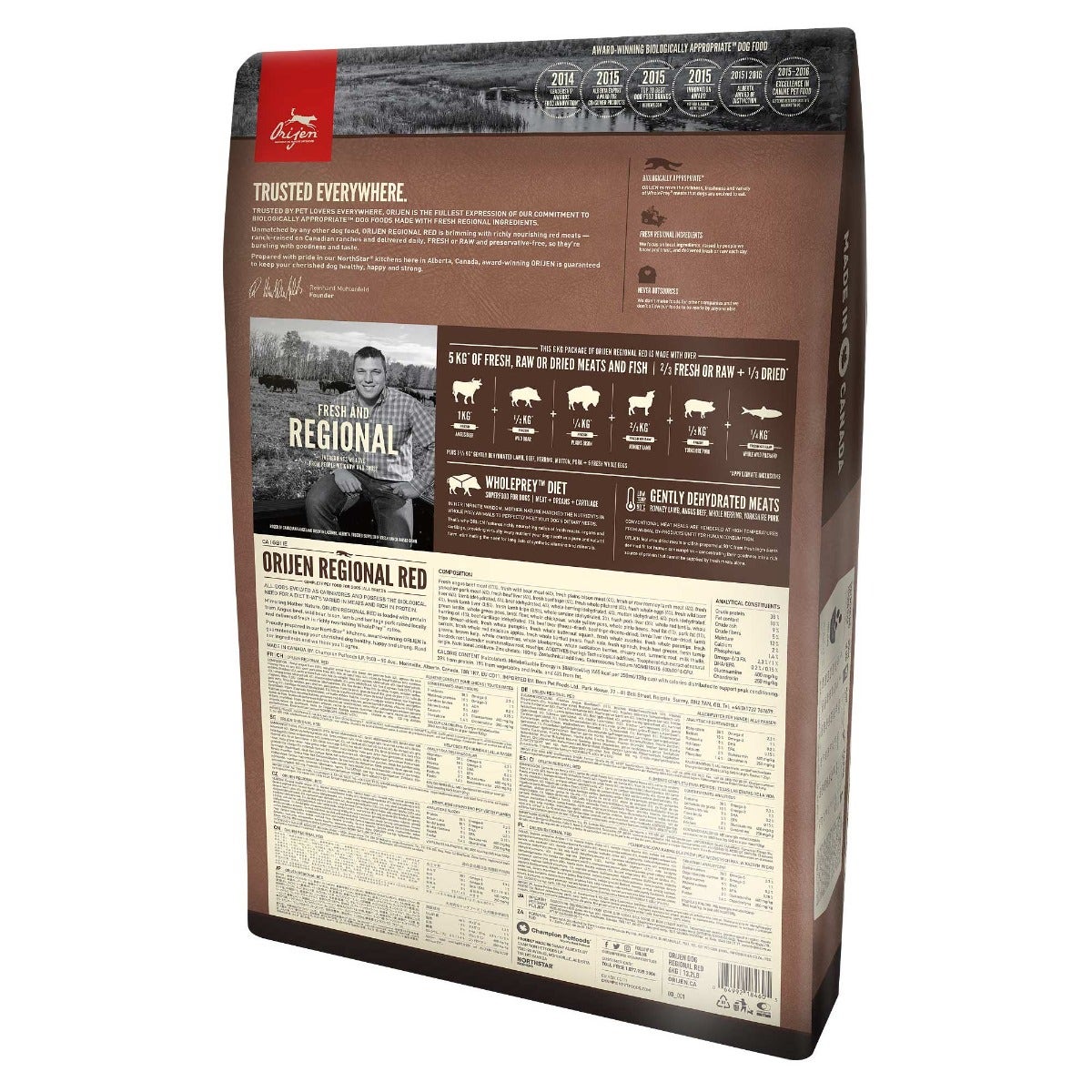 Orijen Regional Red Crocchette Con Manzo Angus E Cinghiale Per Cani Sacco 2kg-1