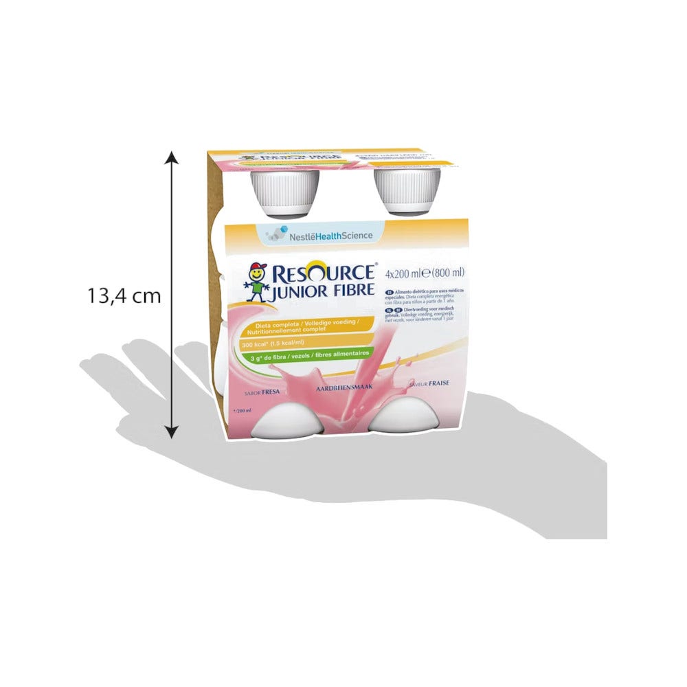 Resource Junior Fibre Fragola Bevanda Ipercalorica 4x200ml-3