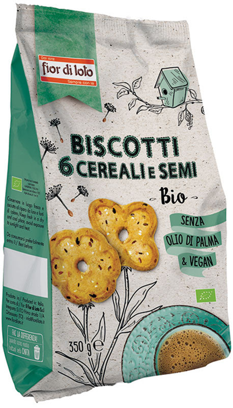 Fior Di Loto Biscotti 6 Cereali E Semi 350g