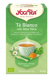 Yogi Tea Tè Bianco Con Aloe Vera Bio 17 Bustine Filtro