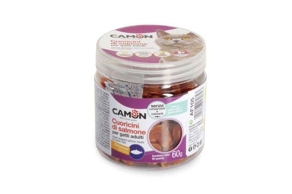 Camon Cuoricini al Salmone Per Gatti 60g-2