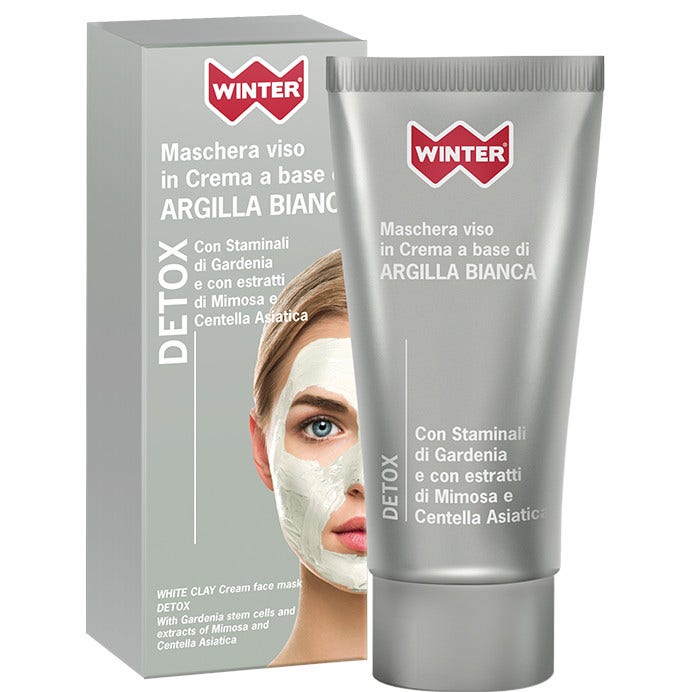 Winter Maschera Viso In Crema Detox Argilla Bianca 50ml-3