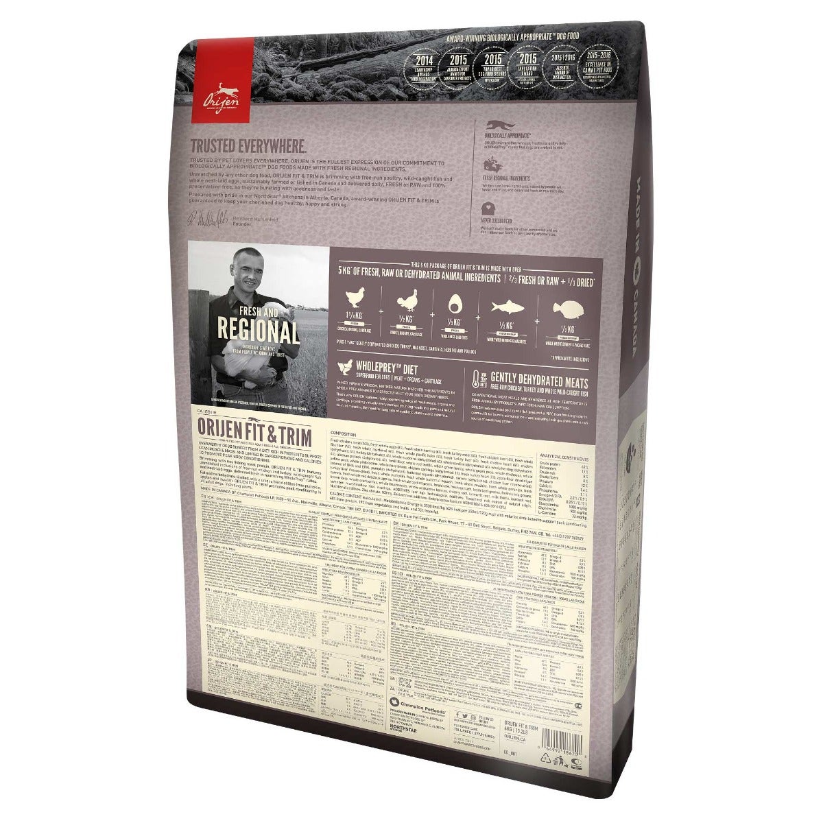 Orijen Fit E Trim Crocchette Con Pollo E Tacchino Per Cani In Sovrappeso Sacco 11,4kg-1