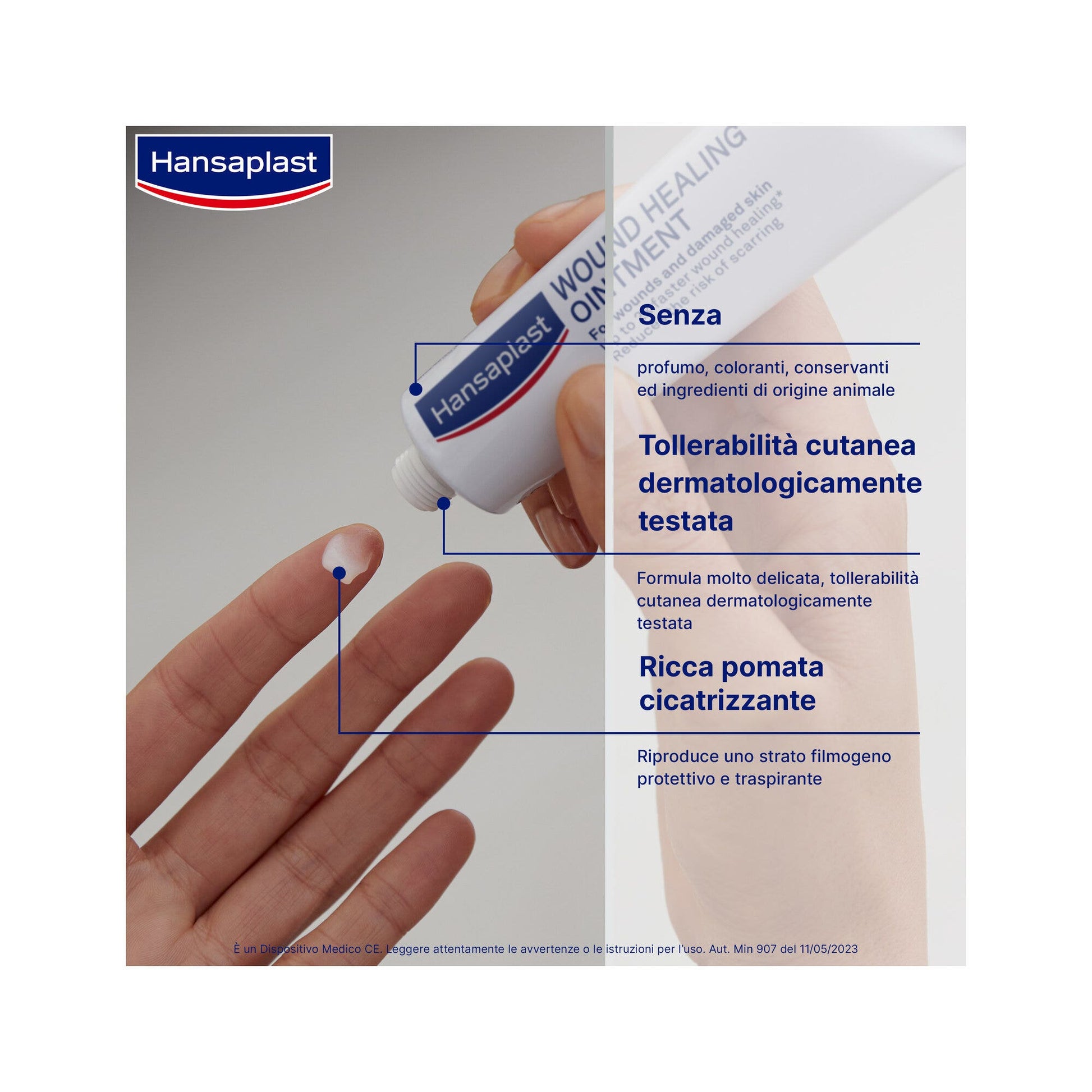 Hansaplast Pomata Cicatrizzante Crema Cicatrici Per Ferite E Pelle Danneggiata 20g-3