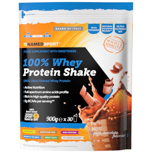 Named Soprt 100% Whey Protein Shake Milk Chocolate 900g-2