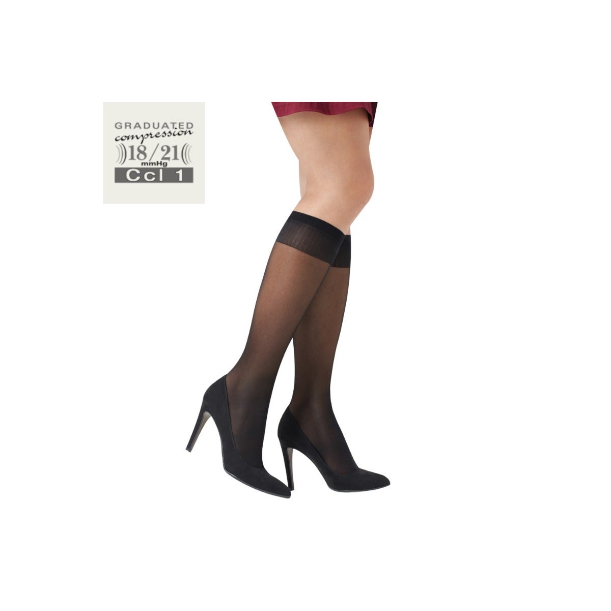 Solidea Miss Relax 140 Gambaletto Preventivo Nero Taglia 2M-1