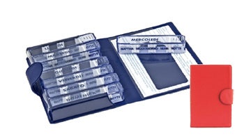 Portapillole Settimanale Medidos Rosso Apertura/Chiusura In Velcro 10,5x15,5x2,5cm -1