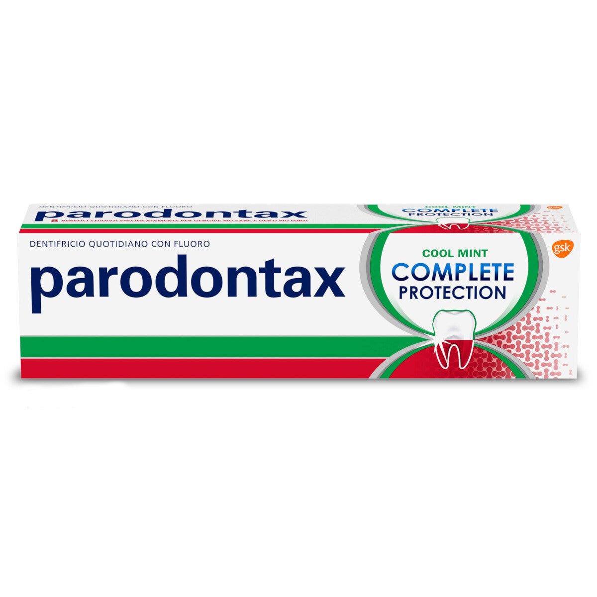Parodontax Dentifricio Complete Protection Con Fluoro E Bicarbonato Di Sodio Gusto Cool Mint 75ml-2