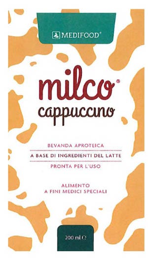 Medifood Milco Bevanda Aproteica Cappuccino 6 x 200 ml-0