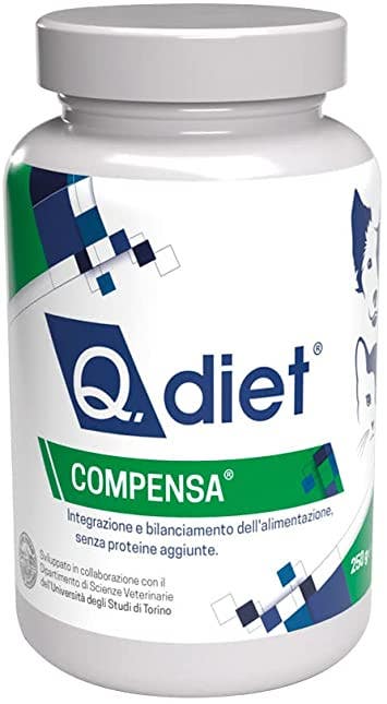 Q Diet Compensa Polvere Alimento Complementare Minerale Cani/Gatti 1000g-2