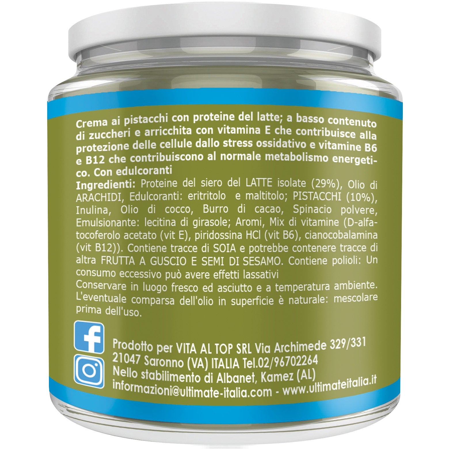 Ultimate Protein Cream Crema Spalmabile Pistacchio 250g  - 4