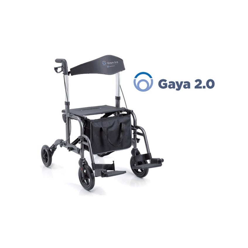 Moretti Gaya 2.0 Rollator Pieghevole In Alluminio Verniciato-0